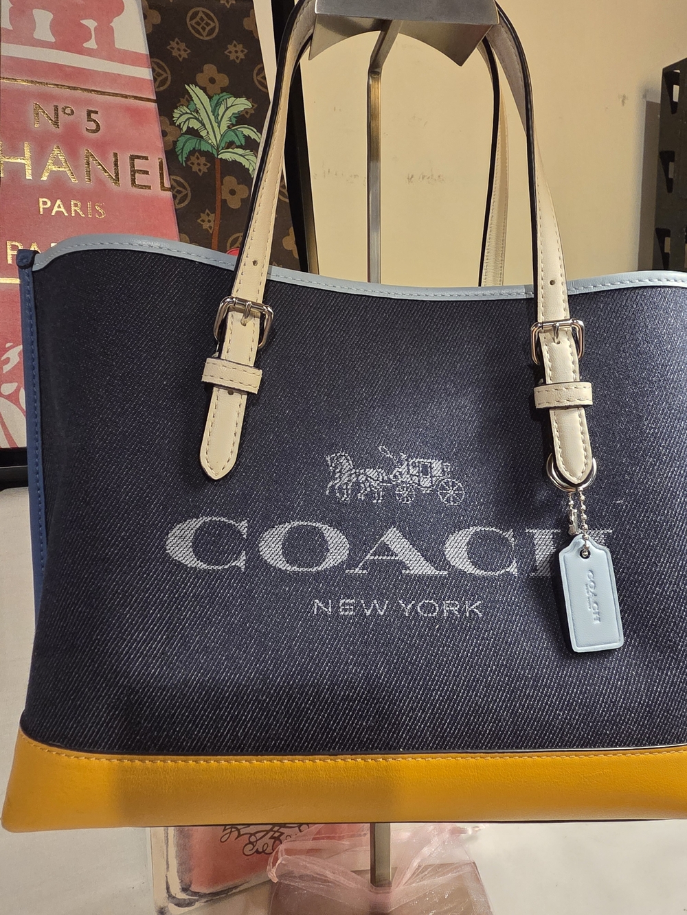 Coach Denium Mollie Tote 25 - Picture 3 of 14
